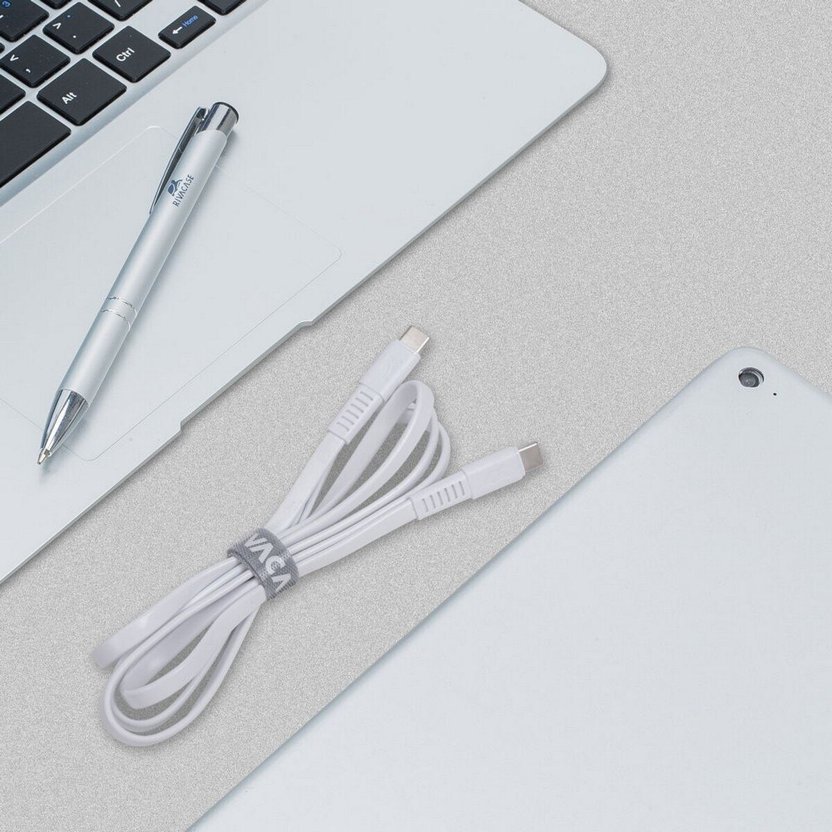 Cabo Rivacase USB-C para USB-C, 1,2m - Branco 5