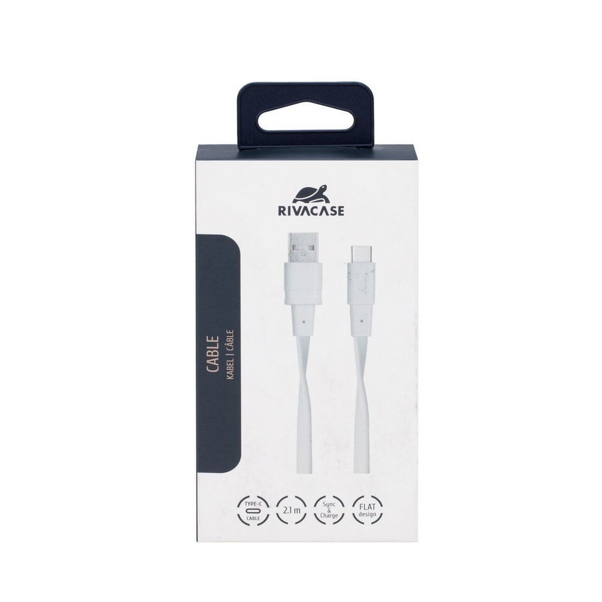 Cabo Rivacase USB-C 2.0 para USB 2,1m - Branco 8