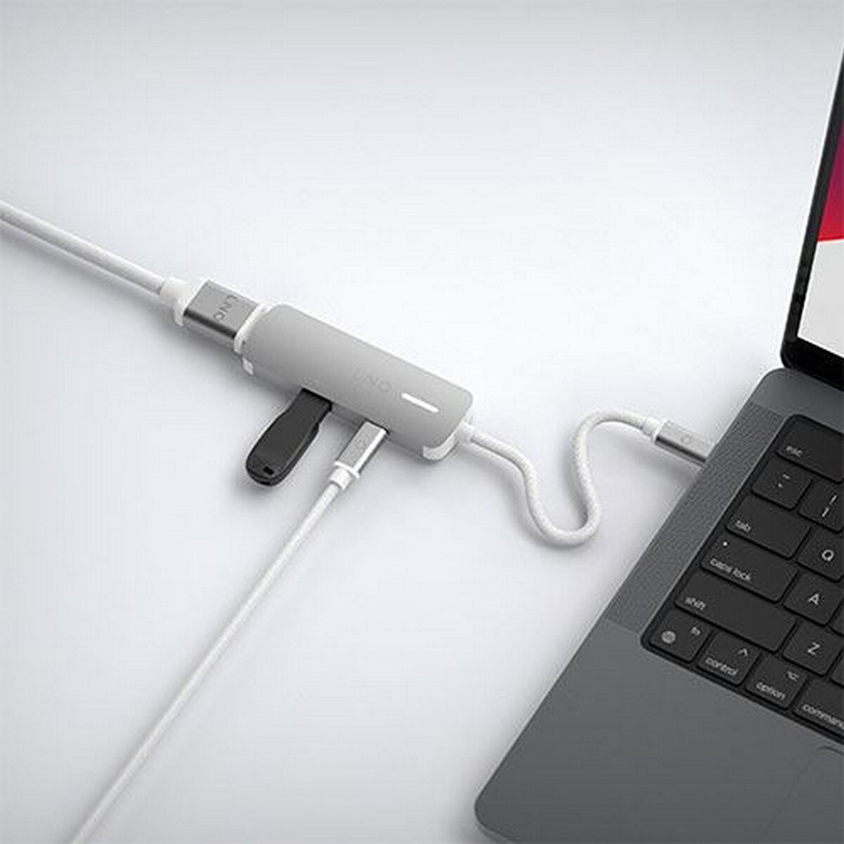 Adaptador HUB USB-C PD+HDMI LINQ LQ49031 3 em 1 4