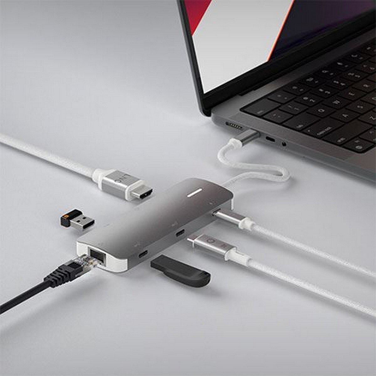 Adaptador HUB USB-C Pro LINQ LQ49081 8 em 1 4