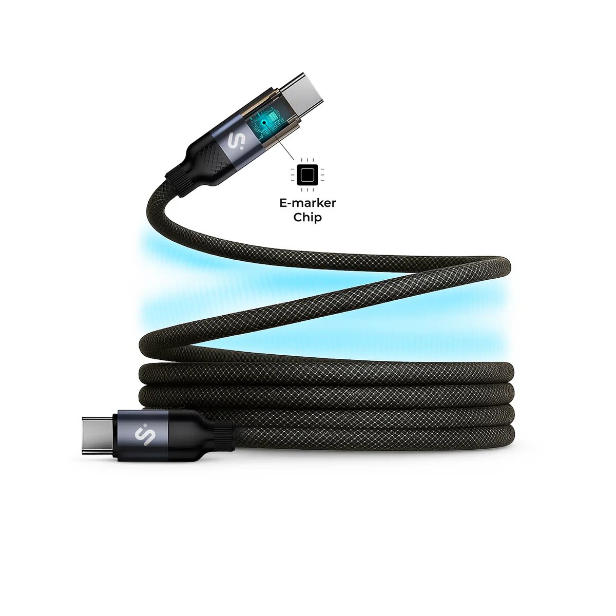Imagem 0 de Cabo Subblim PowerMag LED 100W USB?C para USB?C, 2 m