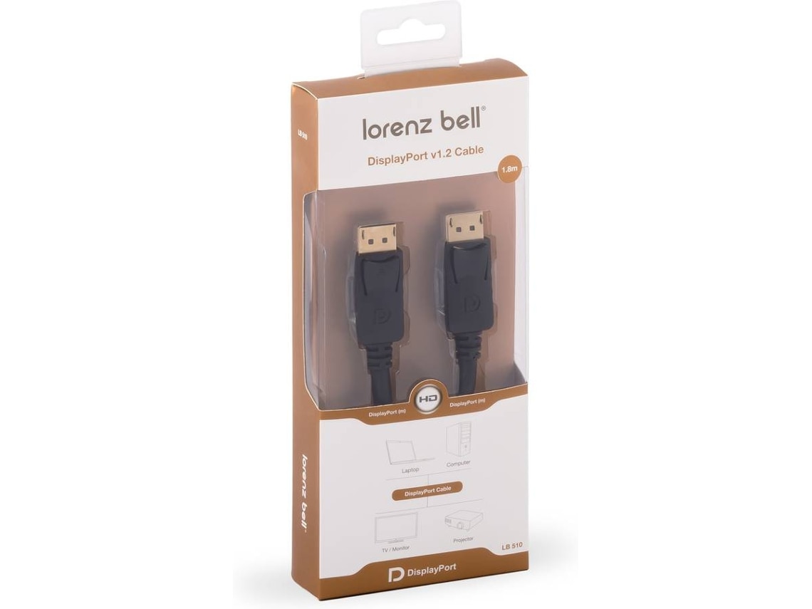 Imagem 0 de Cabo Lorenz Bell Displayport V1.2 1.8 M
