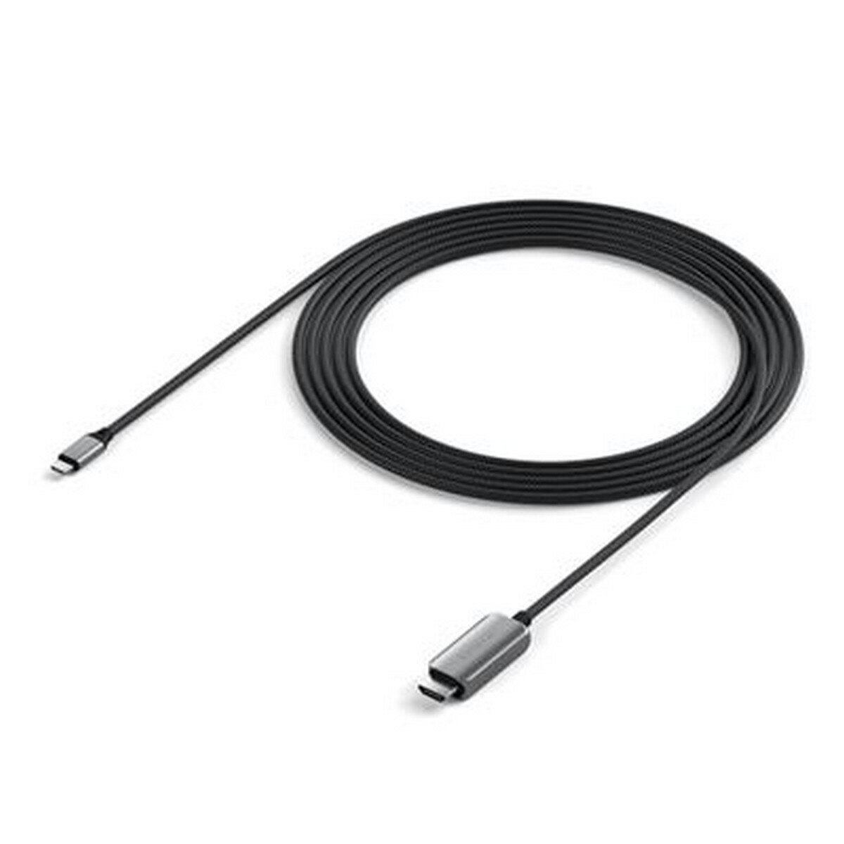 Cabo Satechi USB-C para HDMI 2,1 8K - Prateado Preto-3