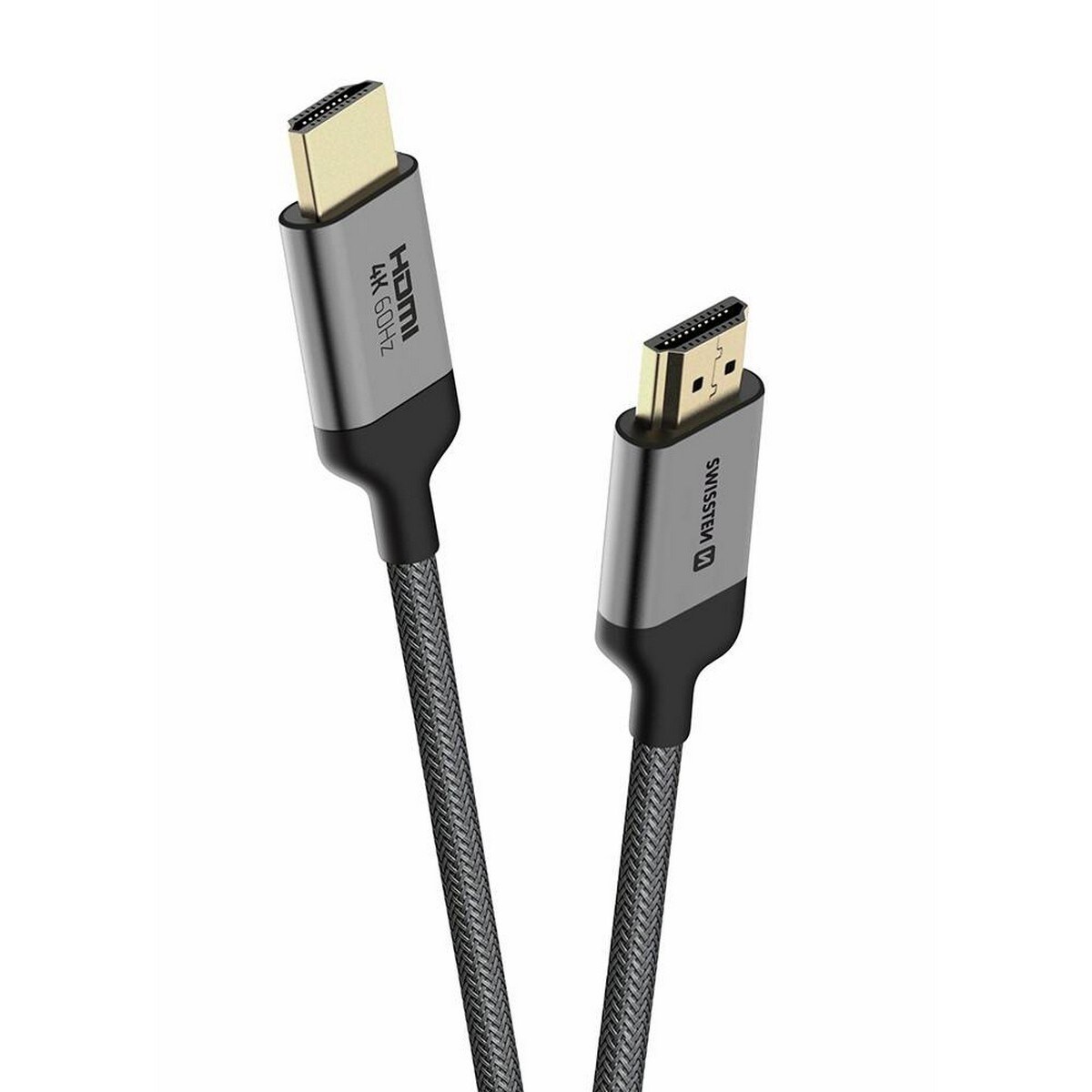 Imagem 0 de Cabo Swissten HDMI 2.0 Ultra HD 4K 60Hz 1m - Cinza