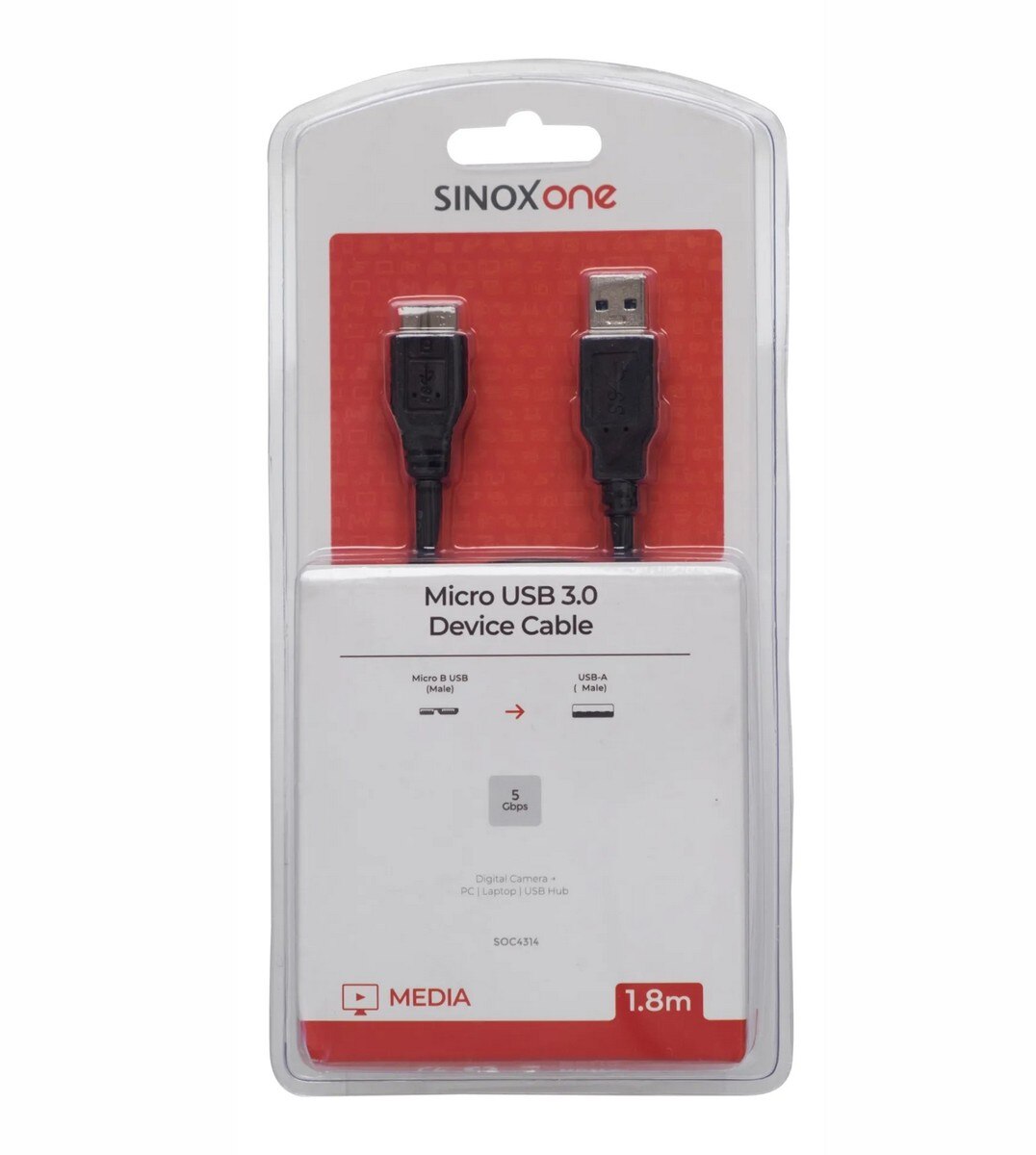 Cabo Sinox One USB A - Micro USB 3.0. 1.8m - Preto 3