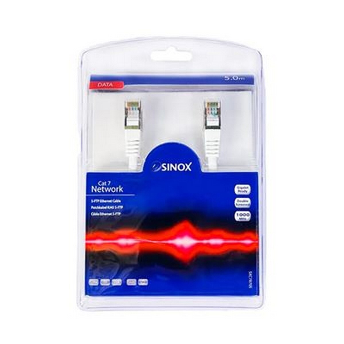 Cabo de Rede Sinox SXC-78705 Cat 7 RJ45 UTP 5m - Branco 2