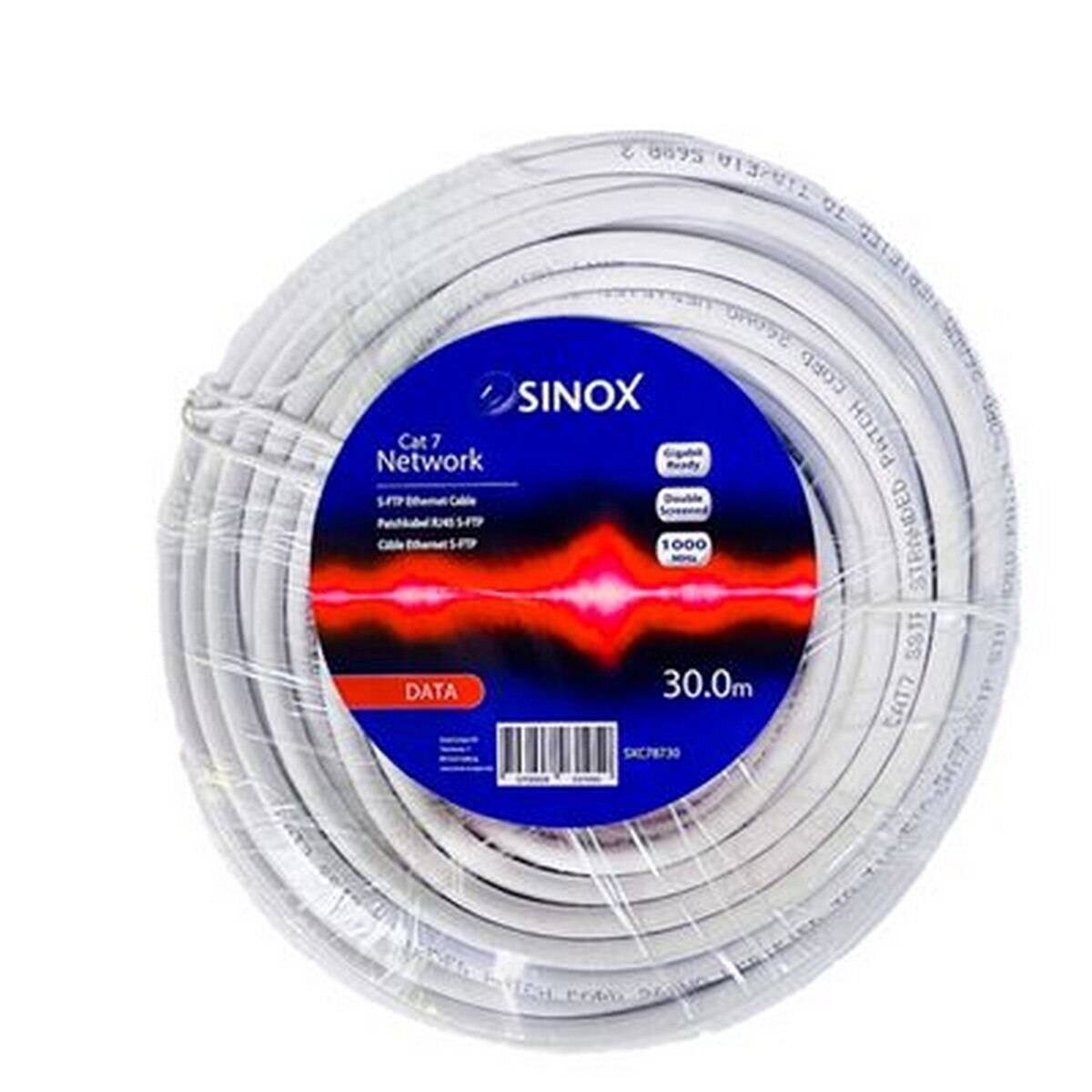 Cabo de Rede Sinox SXC-78730 Cat 7 RJ47 30m - Branco 2