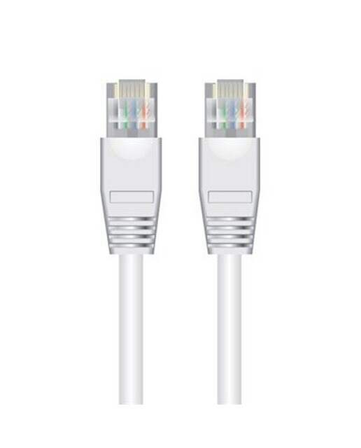 Cabo de Rede Sinox RJ-45 Cat6 M/M 1m - Branco 1