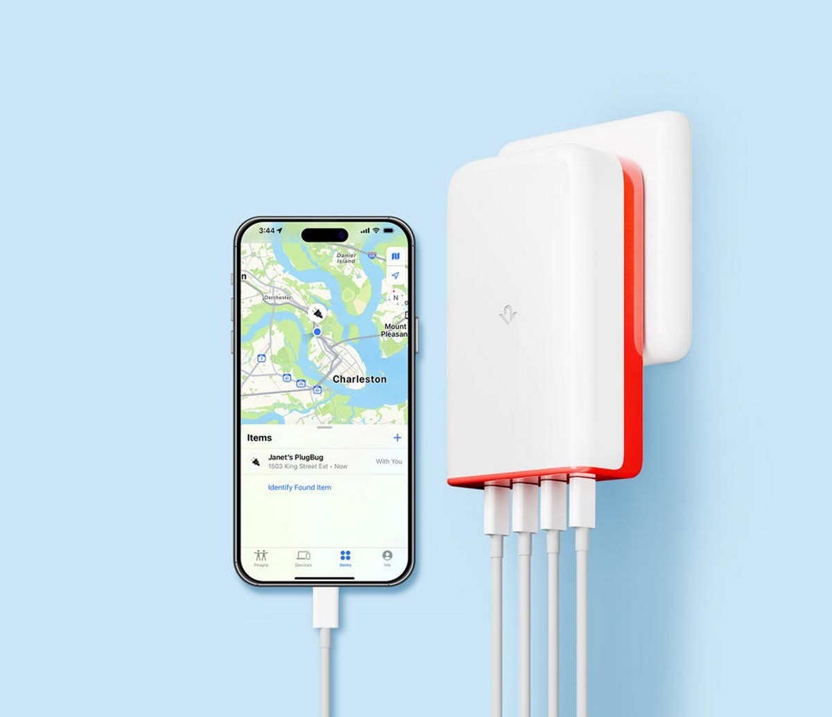 Carregador de Parede AC Twelve South de 120W, GaN e 4x USB-C, Localizador Apple MyFind 7