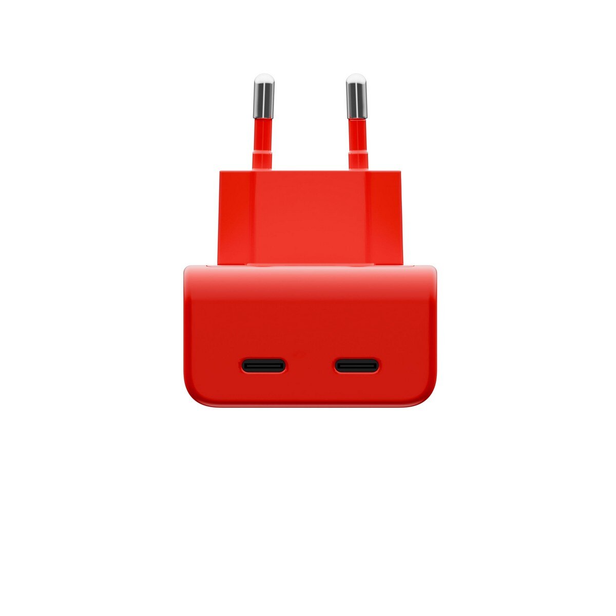 Carregador de Parede AC Twelve South de 50W, GaN e 2x USB-C, Localizador Apple MyFind Vermelho-2