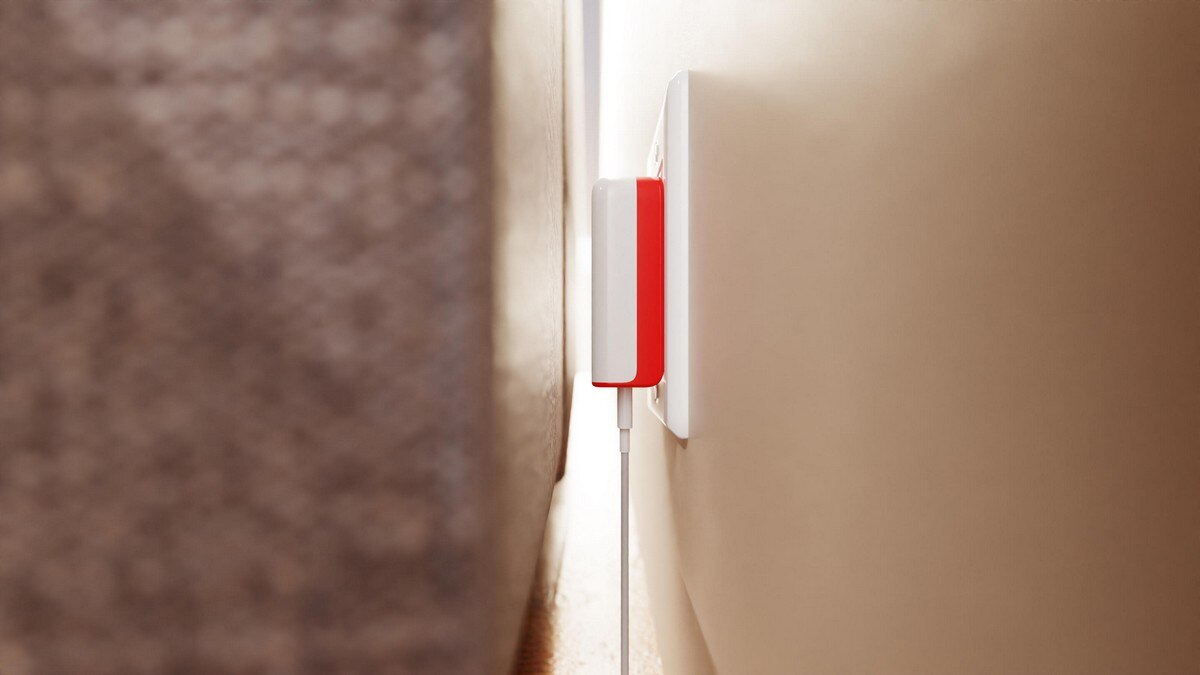 Carregador de Parede AC Twelve South de 50W, GaN e 2x USB-C, Localizador Apple MyFind Vermelho-5