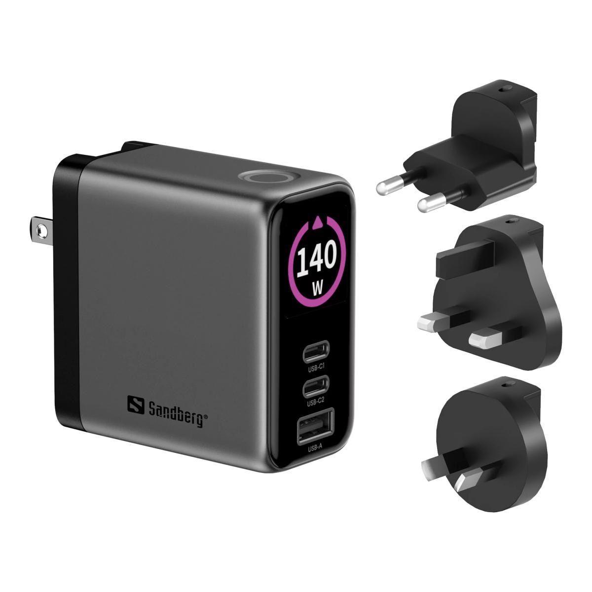 Imagem 0 de Carregador de Viagem Sandberg PD140W