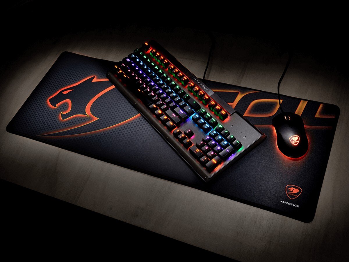 Tapete de Rato Gaming Cougar Arena - Preto Preto-6