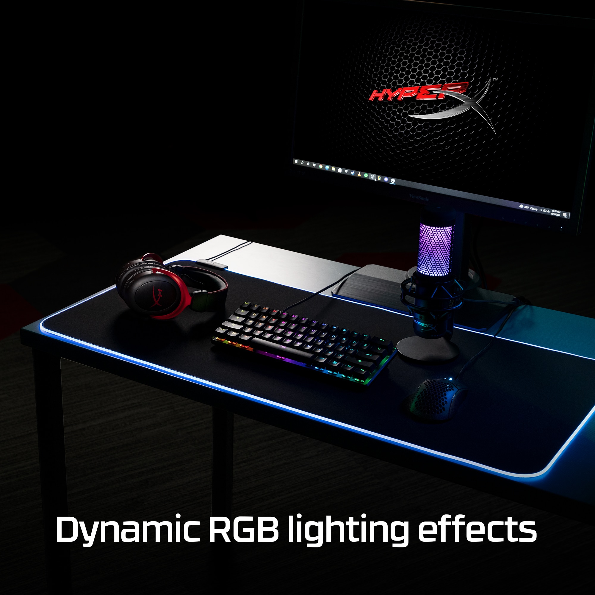 Tapete para Rato Gaming HyperX Pulsefire Mat - Tam. XL Preto-4