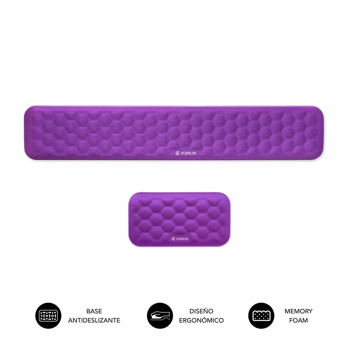 Imagem 0 de Conjunto Subblim de Apoio de Pulso para Teclado e Apoio de Pulso para Rato - Púrpura