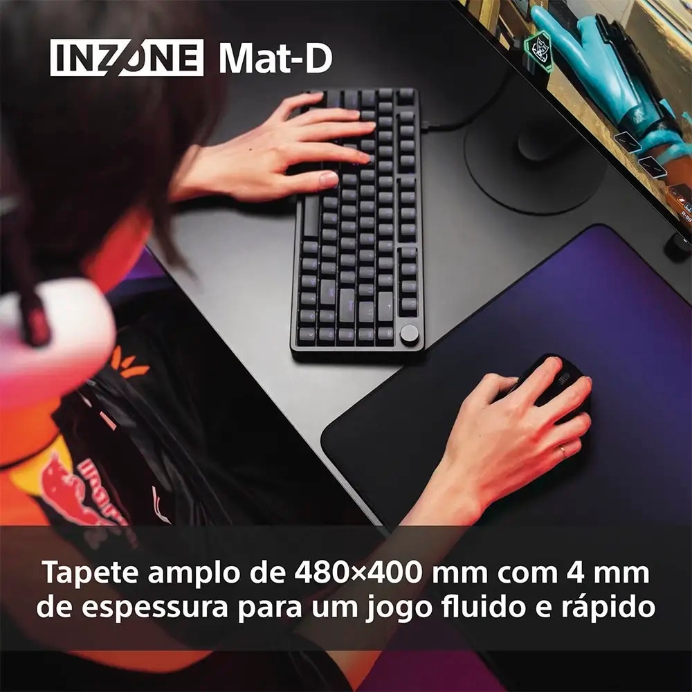 Tapete para rato Sony INZONE Mat-D Preto-5