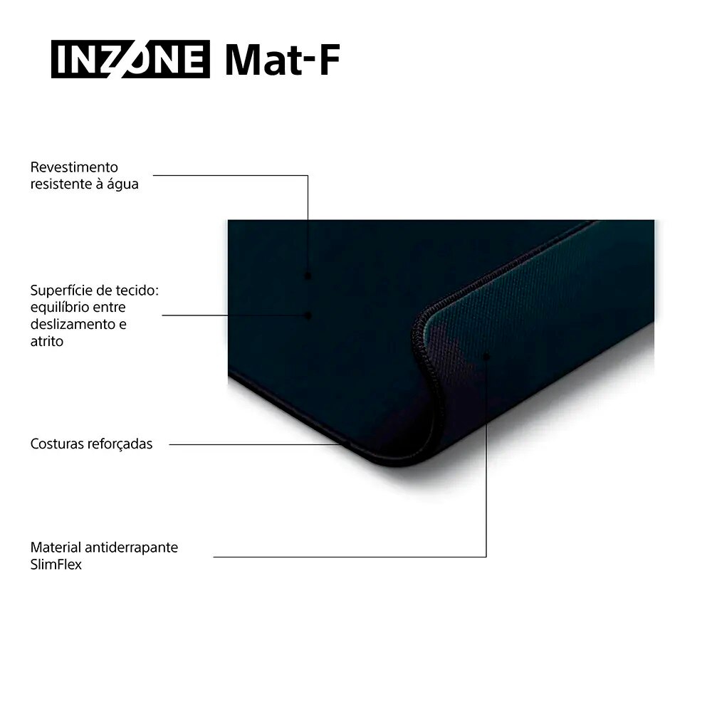 Tapete para rato Sony INZONE Mat-F Preto-7