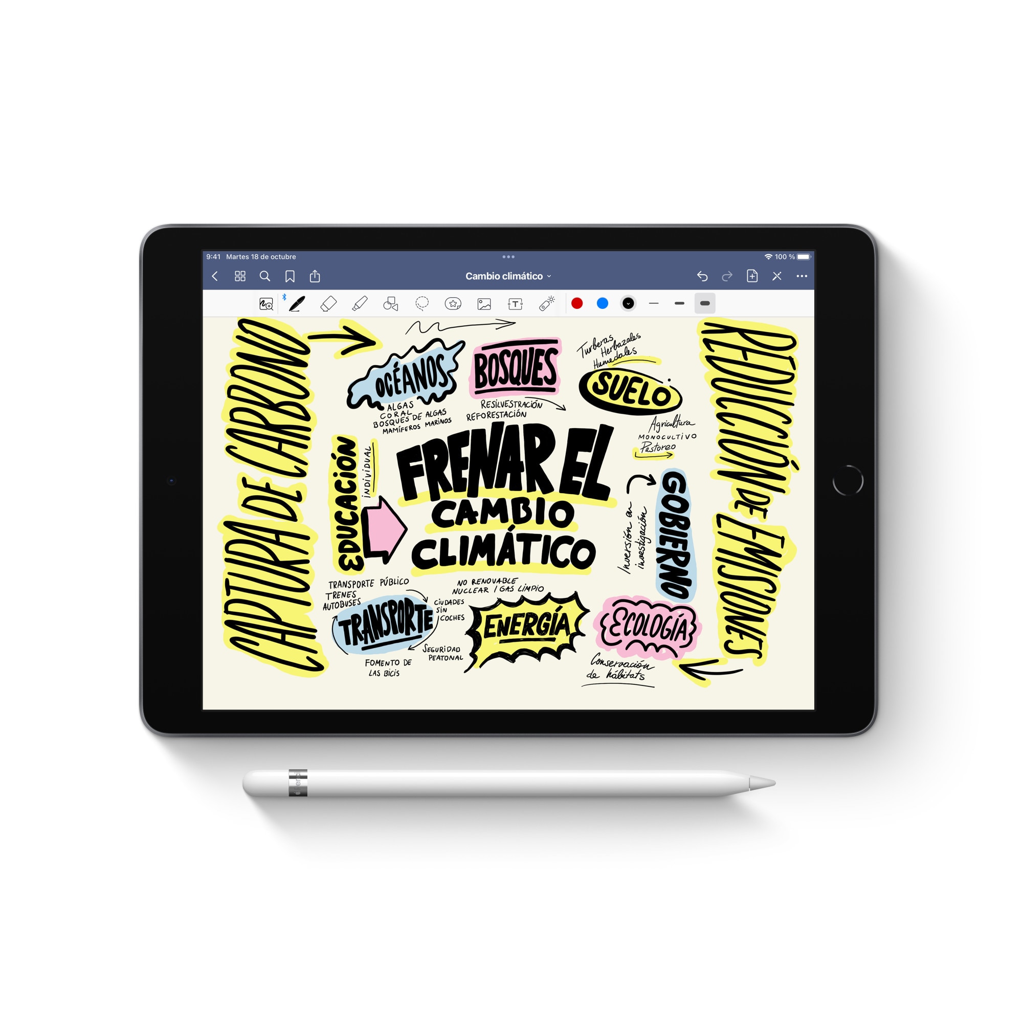 Apple Pencil (1ª Geração) 2022 para iPad / iPad mini / iPad Pro / iPad Air Branco-2