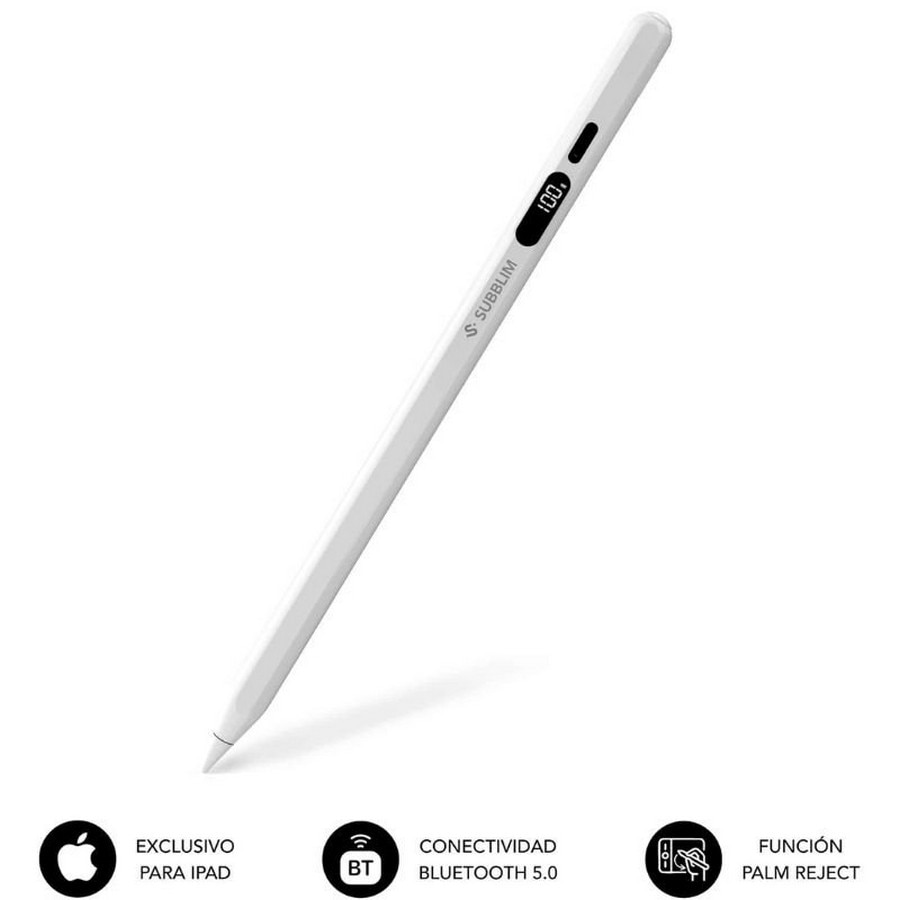 Imagem 0 de Caneta Eletrónica Subblim NoteFlow Pen para iPad - Branco