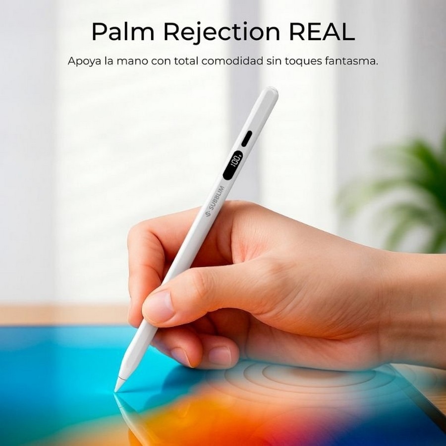 Caneta Eletrónica Subblim NoteFlow Pen para iPad - Branco Branco-3