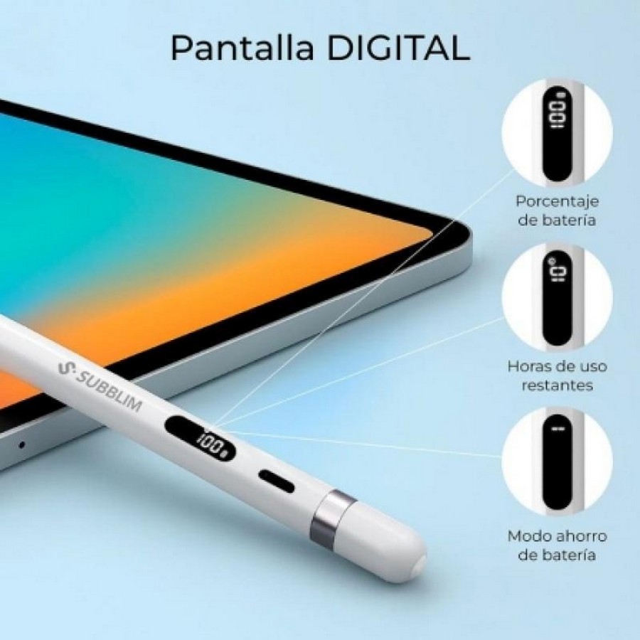 Caneta Eletrónica Subblim NoteFlow Pen Universal para Android e Windows - Branco Branco-2