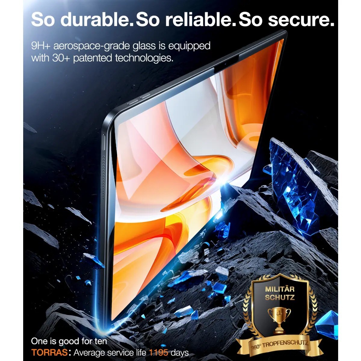 Película de Vidro Torras Install Master Series iPad Pro 11 (2024) 6