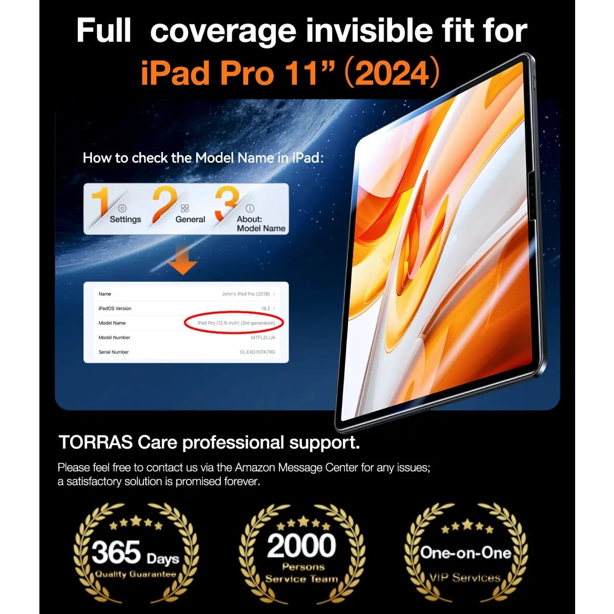 Película de Vidro Torras Install Master Series iPad Pro 13 (2024) 7