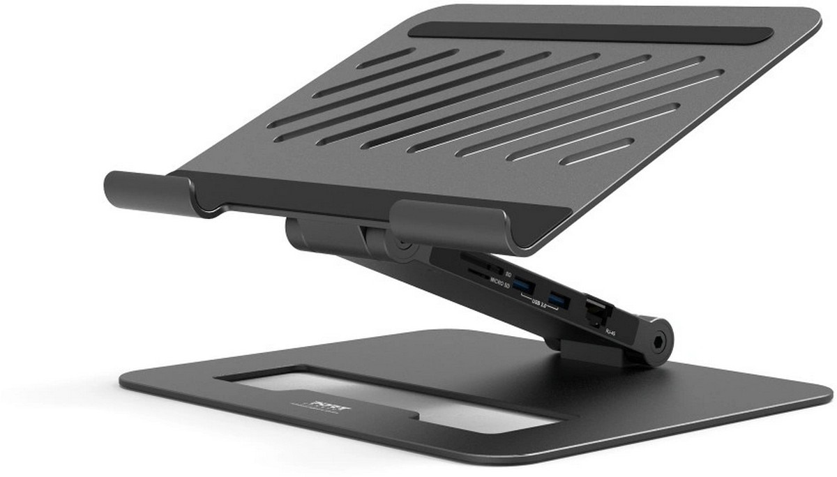 Base ajustável com Docking Type C - 2 X 4k Port Designs 2