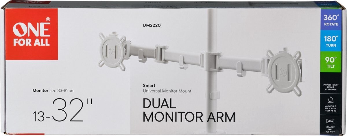 Suporte Universal para 2 Monitores One For All DM2220 7