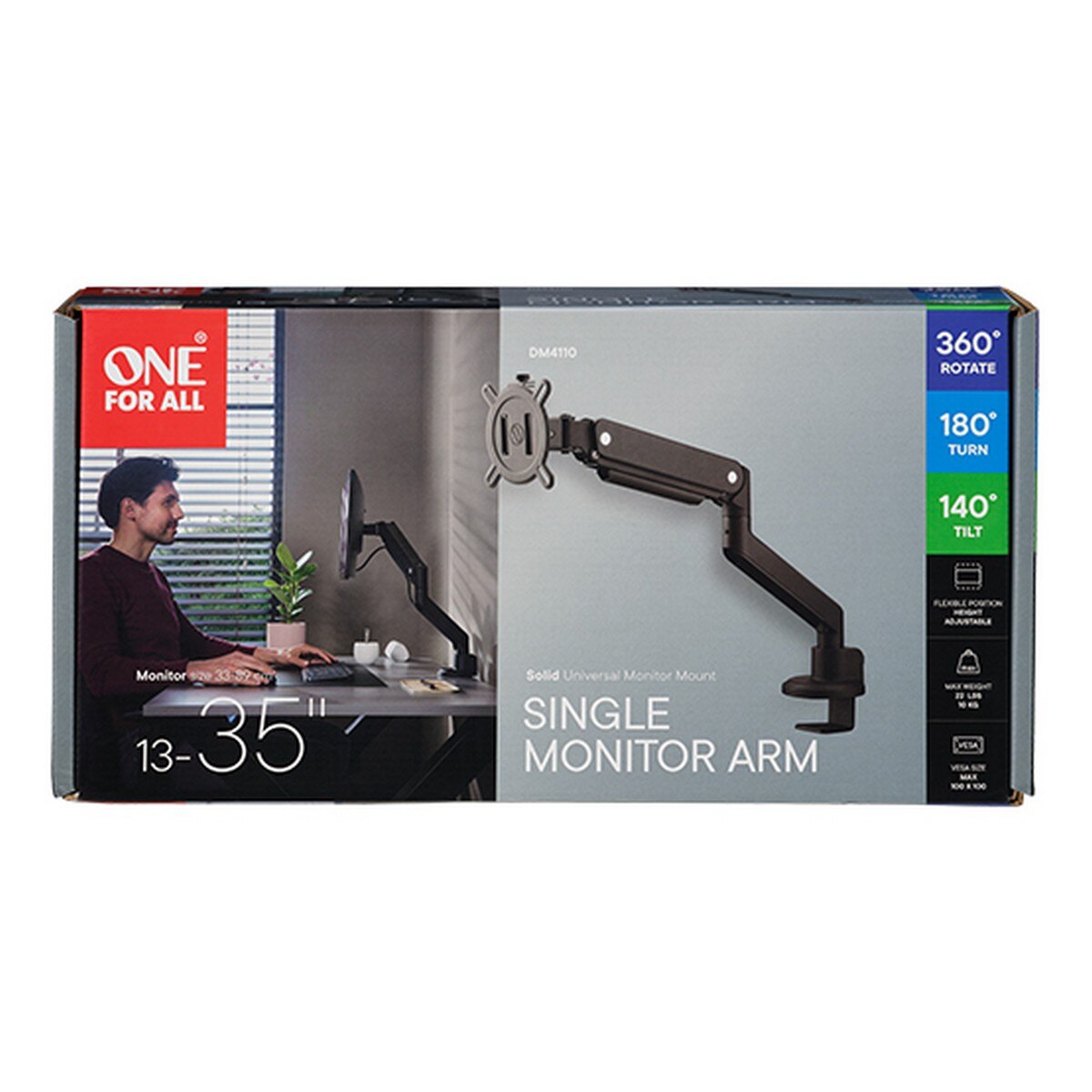 Suporte Universal para Monitor 13"/ 35" One For All DM4110 Preto-5