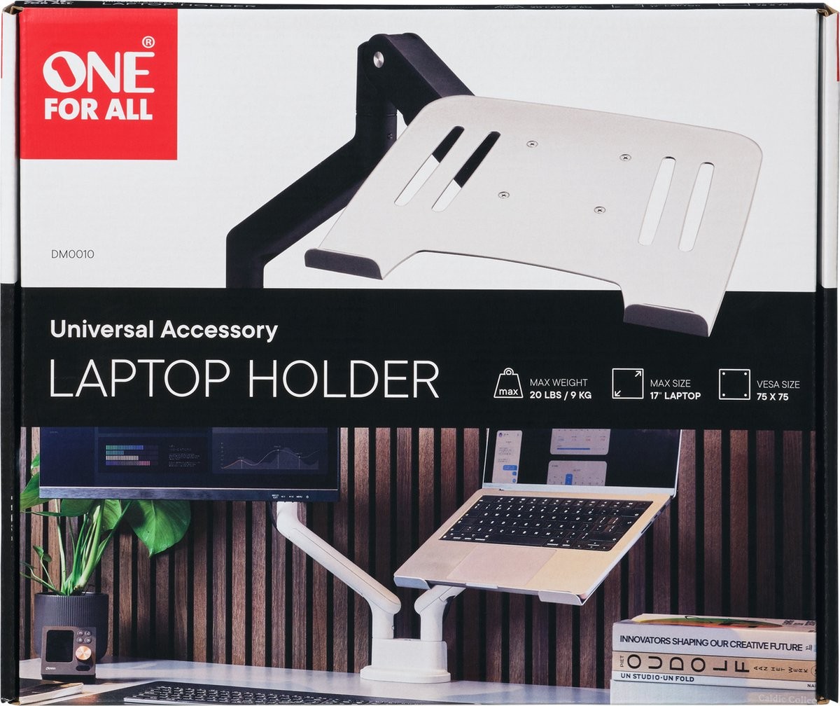 Suporte Universal para PC 10'' - 17'' One For All DM0010 - Branco Prata-5