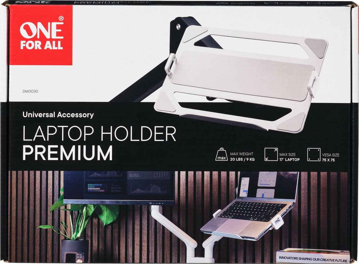 Suporte Universal Premium para PC 10'' - 17'' One for All DM0030 - Branco Prata-6