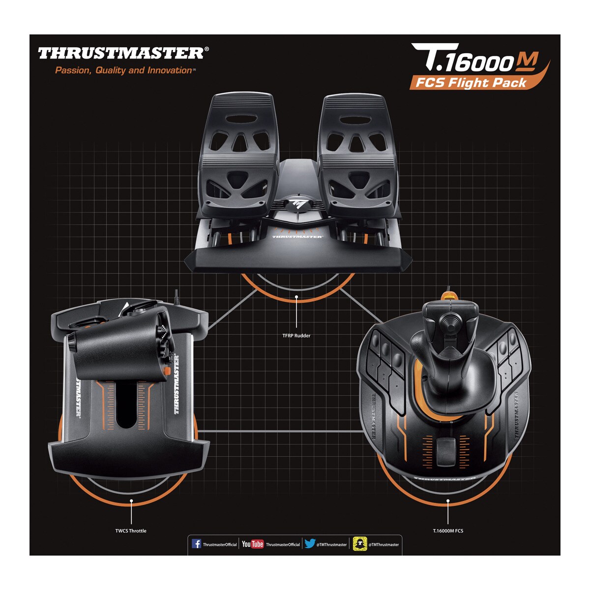Joystick T.16000M FCS Flight Pack - PC 4
