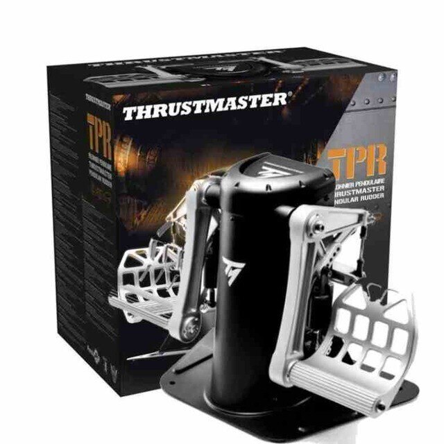 Pedais Gaming Thrustmaster Pendular Rudder TPR - PC Preto / Prata-6