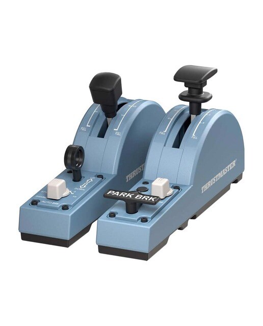Imagem 0 de Quadrantes de aceleração Thrustmaster TCA Quadrant Add-On Airbus Edition Simulador de Voo para PC - Preto/ Azul