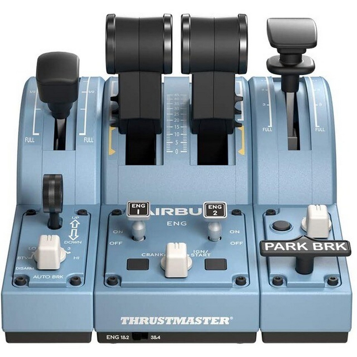 Quadrantes de aceleração Thrustmaster TCA Quadrant Add-On Airbus Edition Simulador de Voo para PC - Preto/ Azul Azul / Preto-2
