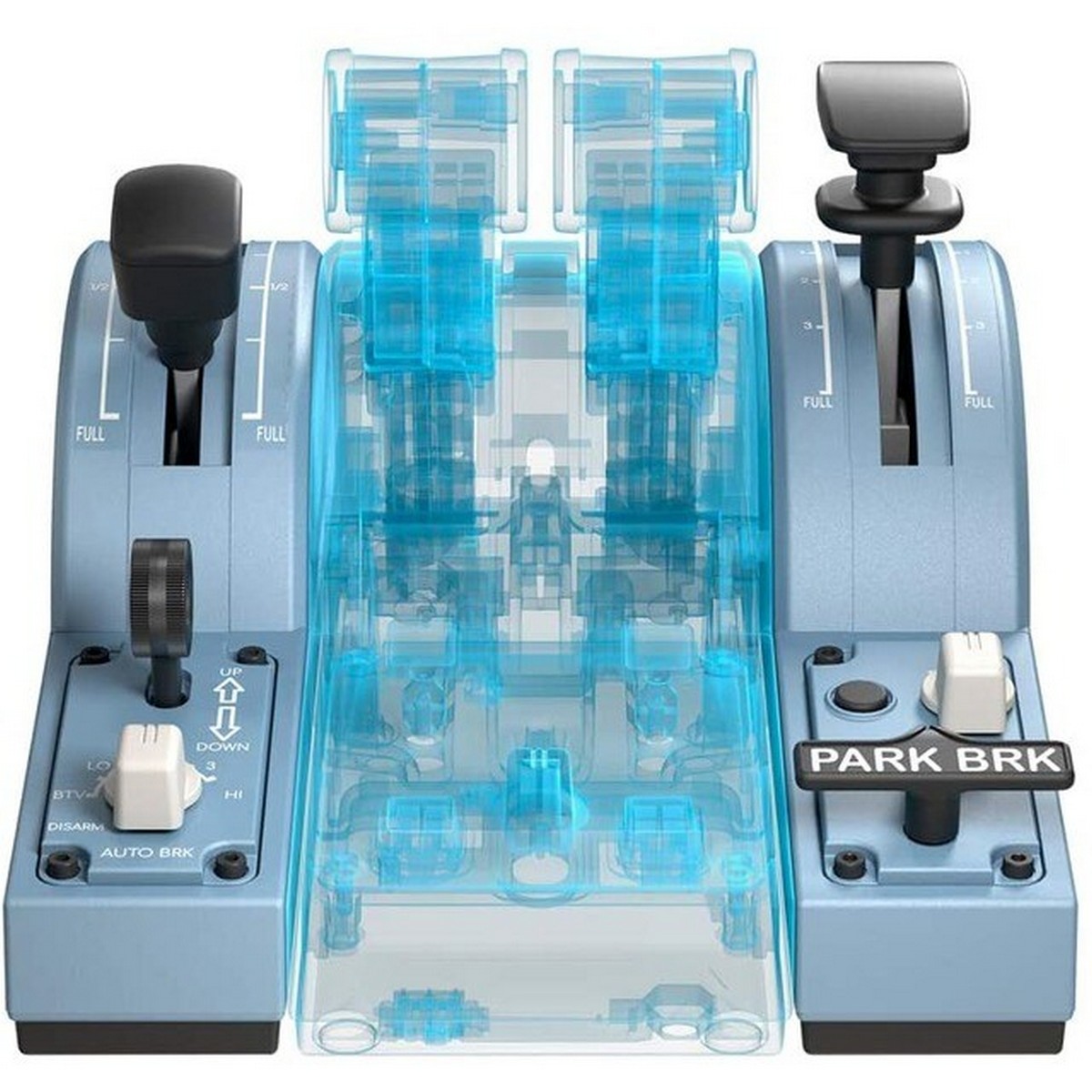 Quadrantes de aceleração Thrustmaster TCA Quadrant Add-On Airbus Edition Simulador de Voo para PC - Preto/ Azul Azul / Preto-3