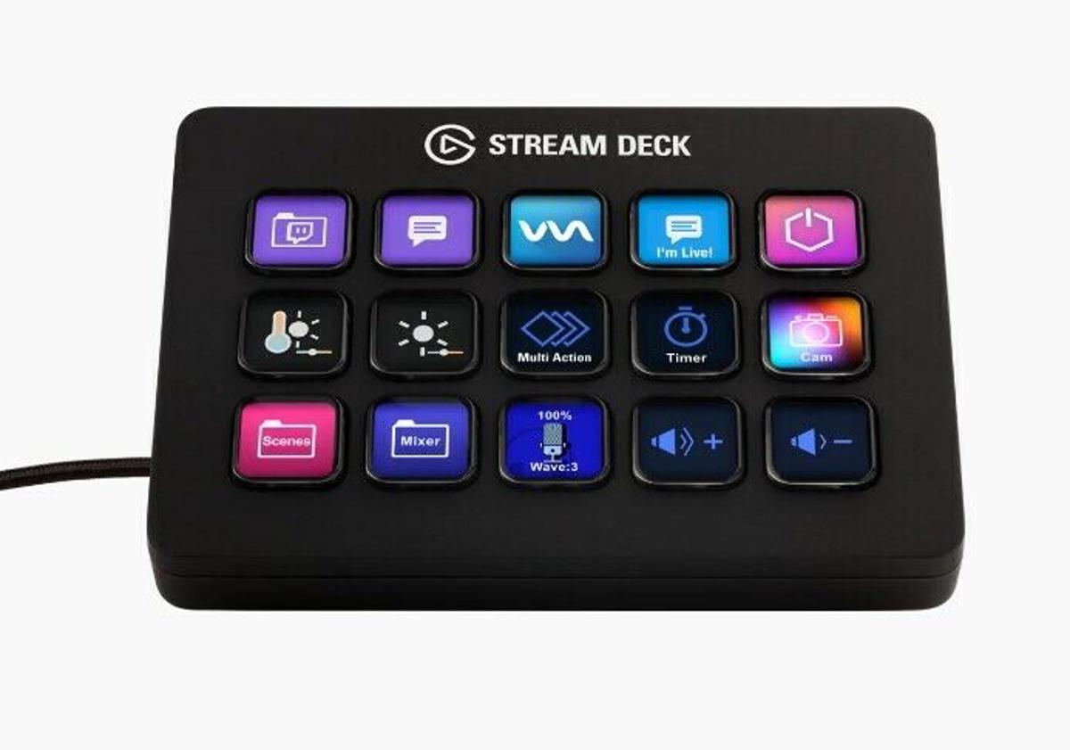 Controlador Stream Deck Elgato Mk.2 de 15 Botões - Preto Preto-2