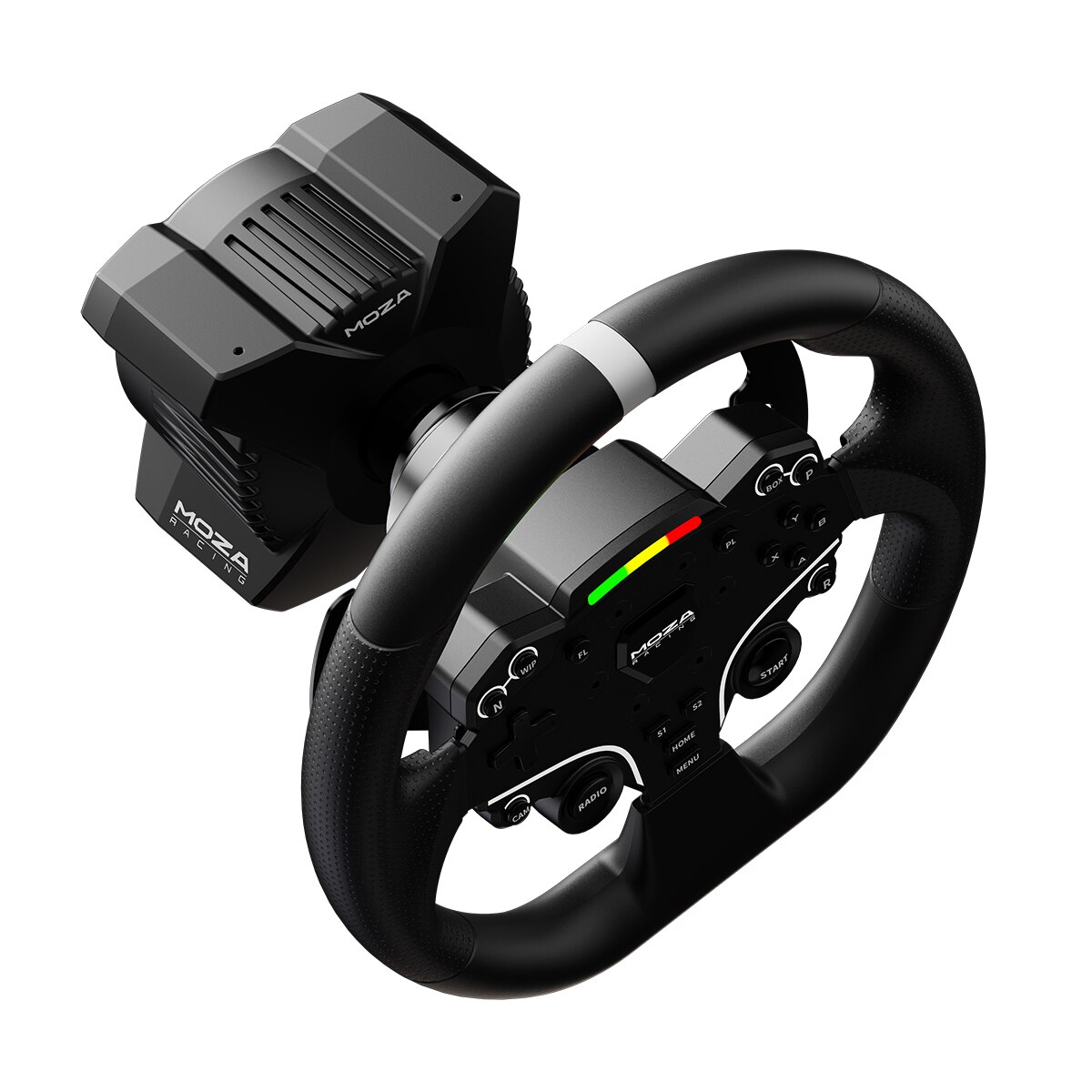 Bundle Moza Racing R3 Volante + Base + Pedais para Xbox e PC Preto-3