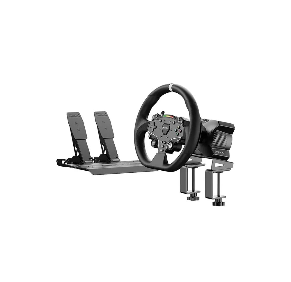 Imagem 0 de Bundle Moza Racing R3 Simulator Base Volante R3 + Volante ES + Pedais SR-P + Suporte de Mesa R5 para Xbox e PC