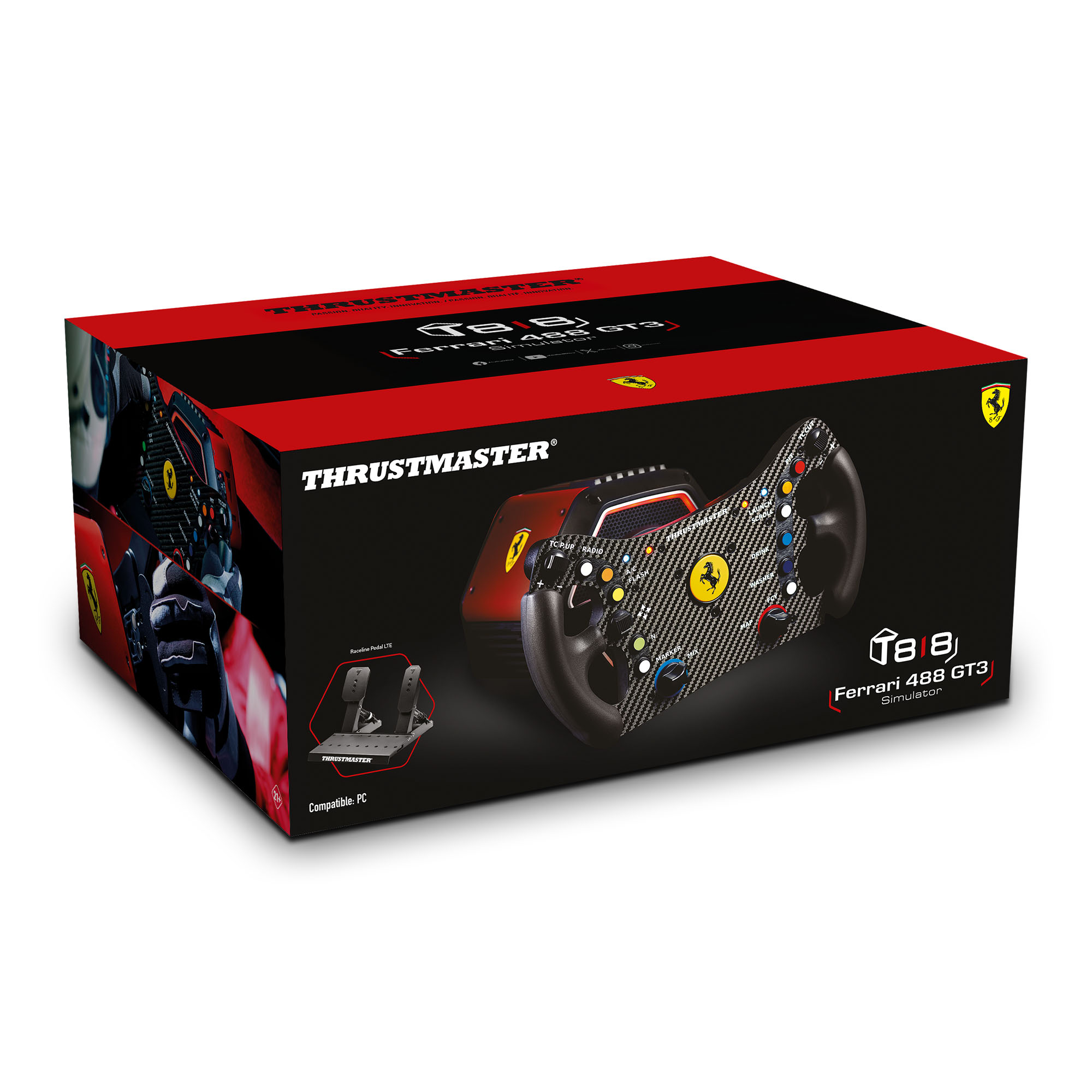 Volante Thrustmaster T818 Ferrari 488 GT3 - PC 8
