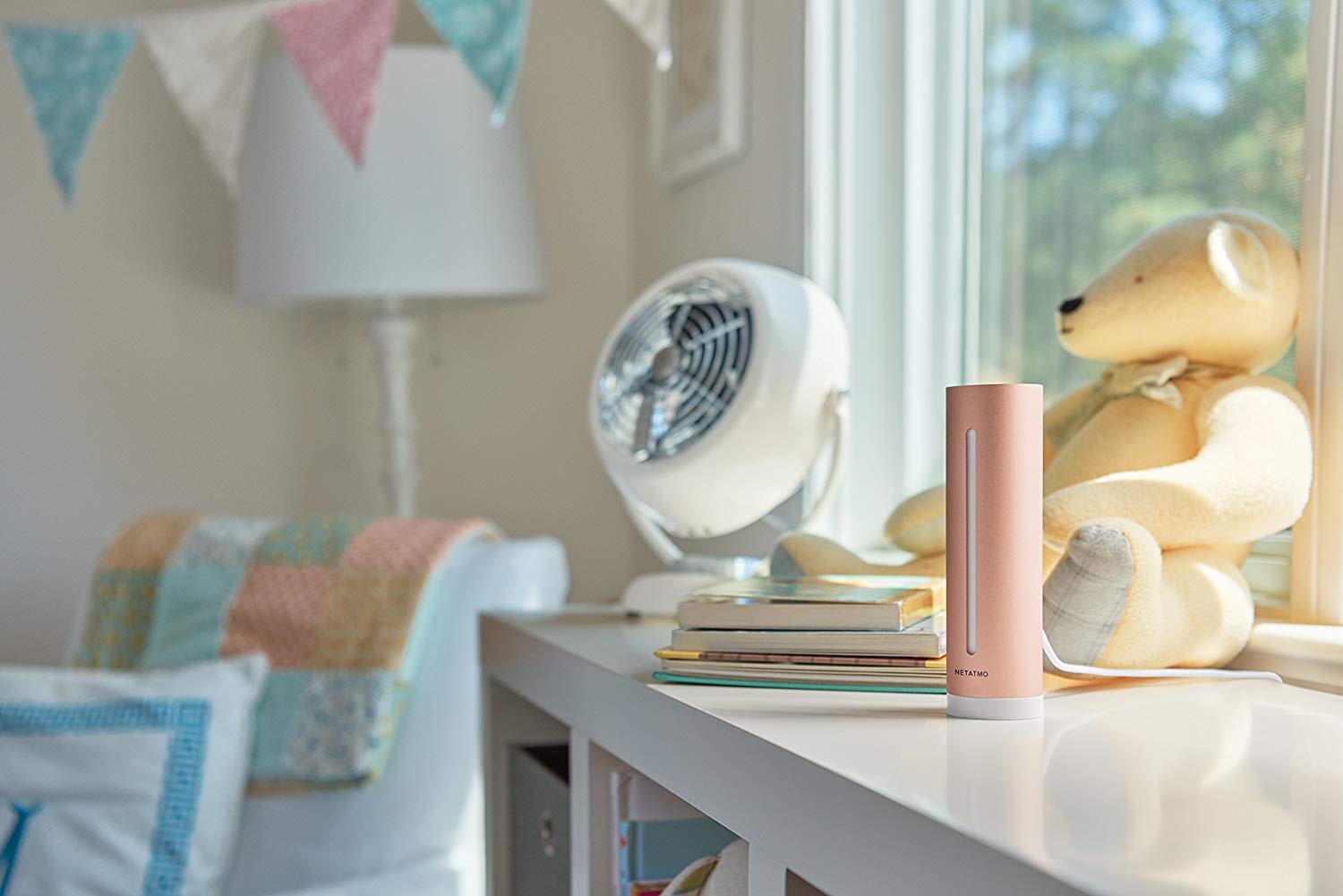 Medidor de qualidade do ar Netatmo Healthy Home Coach Rosa-3