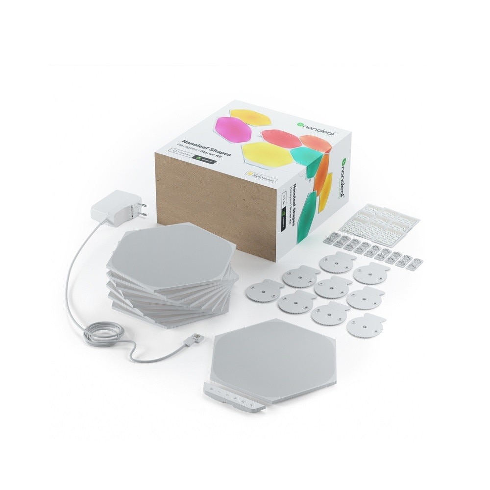 Imagem 0 de Painéis de Luz Nanoleaf Kit Shapes Hexagons - 9 Hexágonos