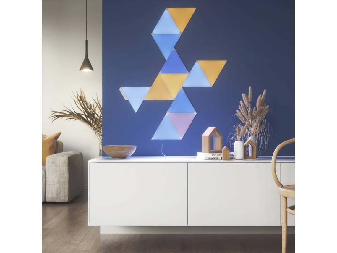 Painéis de Luz Nanoleaf - Pack 9 Triângulos 3