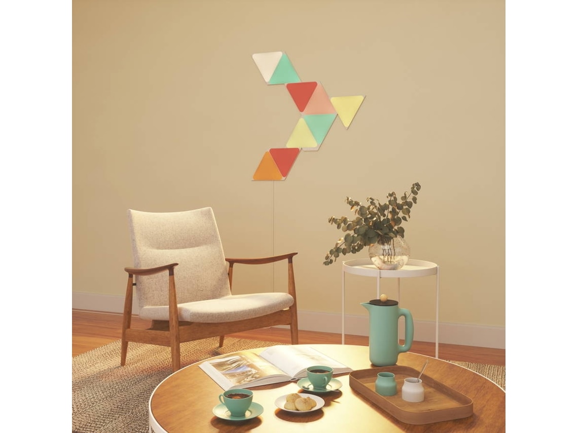 Painéis de Luz Nanoleaf - Pack 9 Triângulos 4
