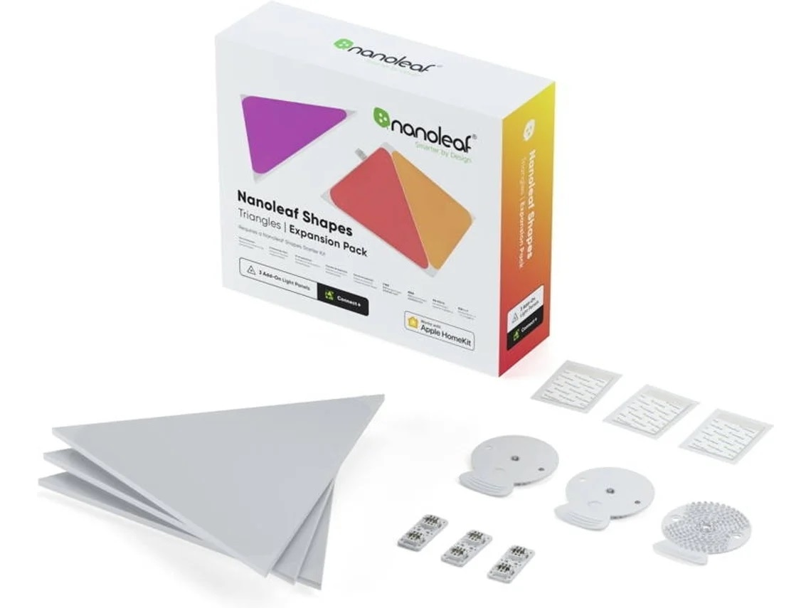Imagem 0 de Painéis de Luz Nanoleaf Pack 3 Triângulos