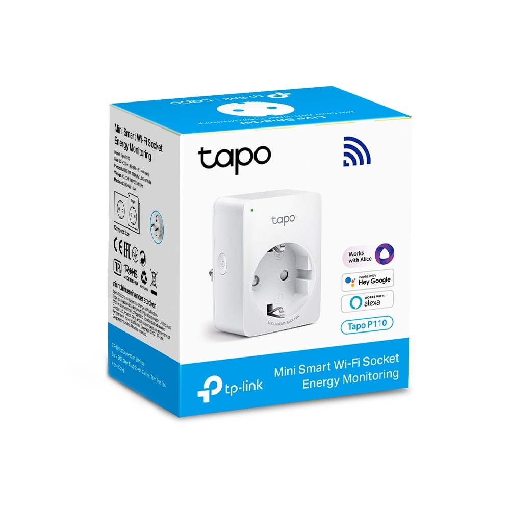 Tomada Inteligente TP-Link Tapo P110, Wi-Fi 8