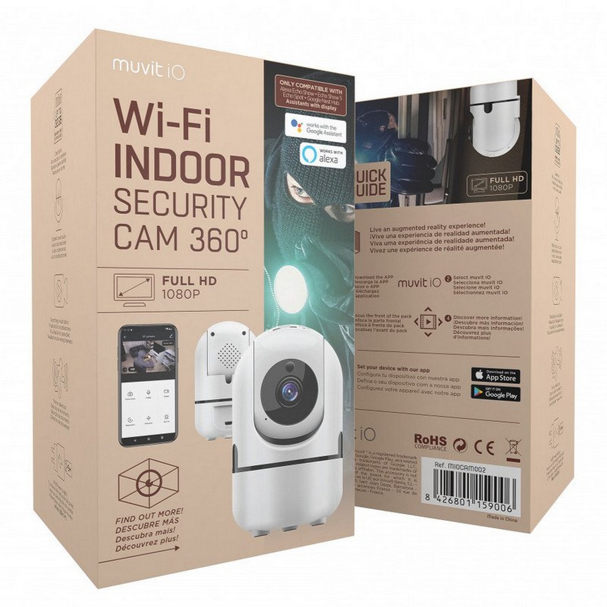 Câmara de Segurança Wifi FullHD para Interior 8