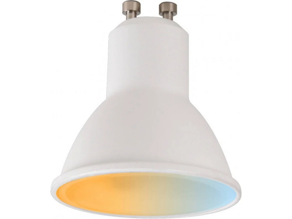 Lâmpada Inteligente GU10, 5.5W, 400lm, RGB+Branco D50*H56 3