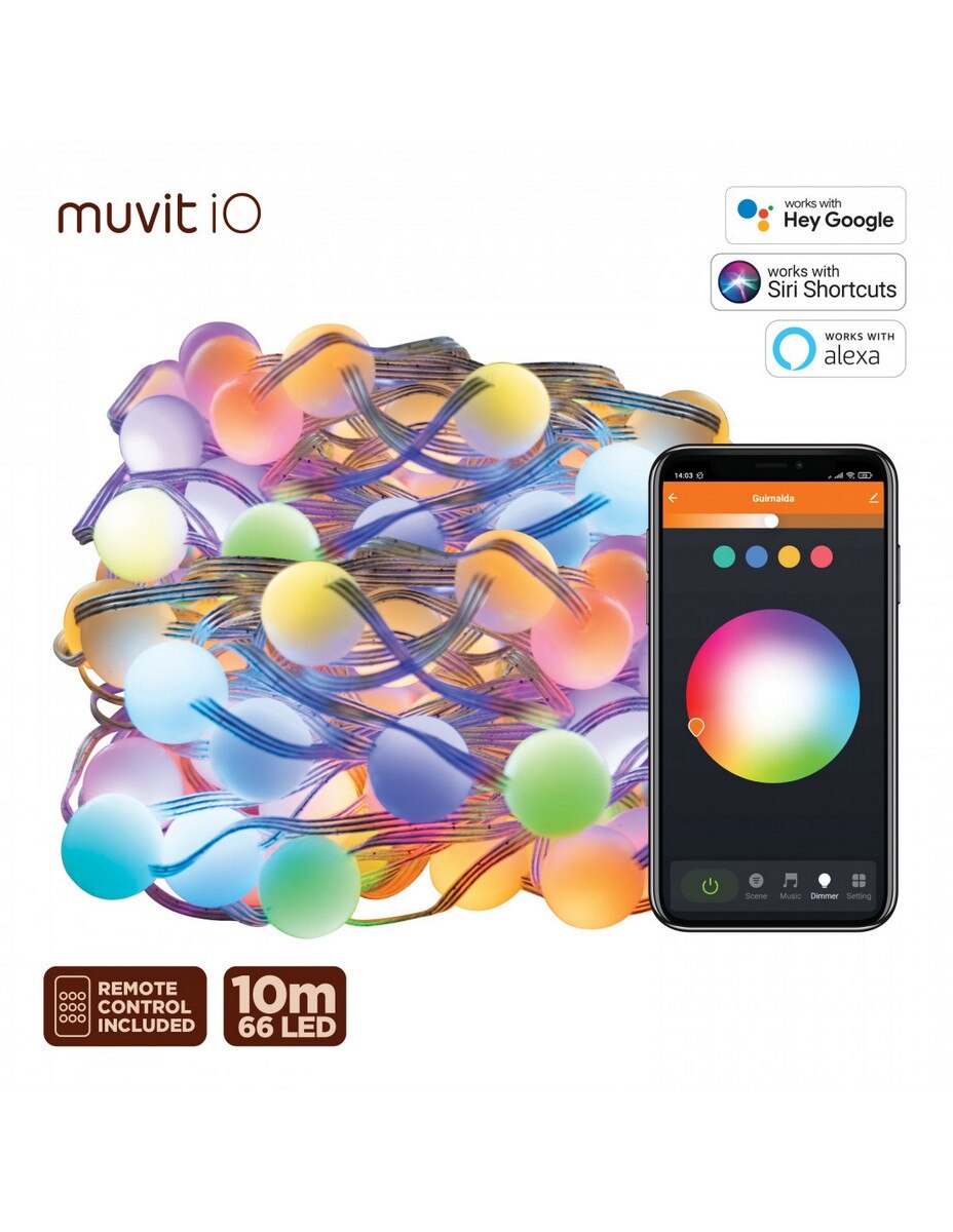 Grinalda LED Outdoor WiFi Dream Color Mini Globo RGB 10m 3